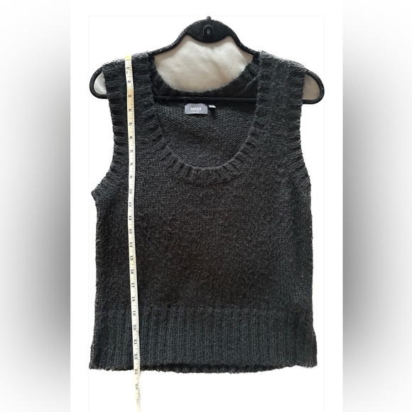 MEXX Black Mohair Vest XL - Picture 2 of 6